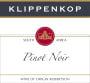 Robertson Klippenkop Pinot Noir 2013 Front Label
