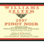 Williams Selyem Precious Mountain Vineyard Pinot Noir 2007 Front Label
