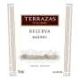 Terrazas de los Andes Reserva Malbec 2013 Front Label