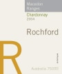 Rochford Winery Macedon Ranges Chardonnay 2004 Front Label