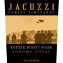 Jacuzzi Pinot Noir 2013 Front Label