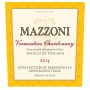 Mazzoni Vermentino-Chardonnay 2014 Front Label