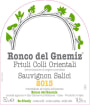 Ronco del Gnemiz Sauvignon Salici 2013 Front Label