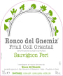 Ronco del Gnemiz Sauvignon Peri 2014 Front Label