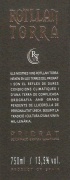 Rotllan Torra R T Semi Crianza 2011 Front Label