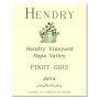 Hendry Pinot Gris 2014 Front Label