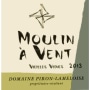 Dominique Piron Moulin a Vent Vieilles Vignes 2013 Front Label