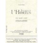 Domaine de l'Hortus Pic Saint Loup 2013 Front Label