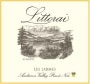 Littorai Les Larmes Pinot Noir 2013 Front Label