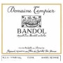 Domaine Tempier Bandol Rouge (375ML half-bottle) 2013 Front Label