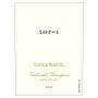 Louis Martini Lot 1 Cabernet Sauvignon 2012 Front Label