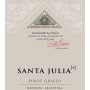 Santa Julia Plus Pinot Grigio 2015 Front Label