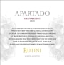 Rutini Apartado Gran Malbec 2009 Front Label