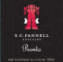 SC Pannell Pronto Tinto 2009 Front Label