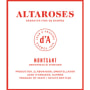 Joan d'Anguera Altaroses 2014 Front Label