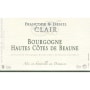 Francoise & Denis Clair Bourgogne Blanc Hautes Cotes de Beaune 2013 Front Label