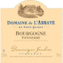 Dominique Gruhier Domaine de L'Abbaye Bourgogne Tonnerre 2014 Front Label
