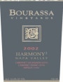 Bourassa Vineyards Harmony Red 2002 Front Label