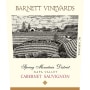 Barnett Vineyards Spring Mountain Cabernet Sauvignon 2008 Front Label