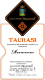 Salvatore Molettieri Taurasi Renonno 2010 Front Label