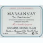 Bruno Clair Marsannay Les Vaudenelles 2013 Front Label