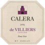 Calera de Villiers Vineyard Pinot Noir 2013 Front Label