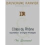 Dauvergne Ranvier Cotes du Rhone Vin Gourmand Blanc 2013 Front Label