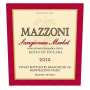 Mazzoni Toscana Rosso 2012 Front Label