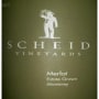 Scheid Vineyards Merlot 2011 Front Label