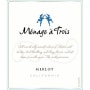 Menage a Trois Merlot 2014 Front Label