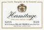 Delas Hermitage Marquis de la Tourette 1996 Front Label