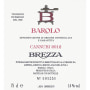 Brezza Barolo Cannubi 2012 Front Label