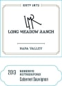 Long Meadow Ranch Reserve Cabernet Sauvignon Rutherford 2013 Front Label