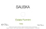 Sauska Furmint 2012 Front Label