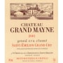 Chateau Grand Mayne  2001 Front Label