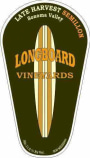 Longboard Late Harvest Semillon 2010 Front Label