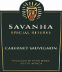 Savanha Special Reserve Cabernet Sauvignon 2006 Front Label