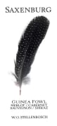 Saxenburg Guinea Fowl Cabernet Shiraz Merlot 2014 Front Label