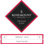 Rosemount Diamond Shiraz 2014 Front Label