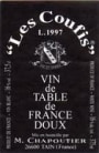 Maison Chapoutier  1996 Les Coufis Viognier (375ML half-bottle) 1997 Front Label