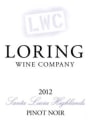 Loring Wine Company Santa Lucia Highlands Pinot Noir 2012 Front Label