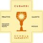 Schola Sarmenti Salento Cubardi Primitivo Rosso 2012 Front Label