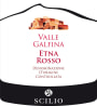 Scilio Etna Valle Galfina Rosso 2012 Front Label