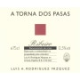 Luis A. Rodriguez Vazquez A Torna Dos Pasas 2011 Front Label