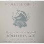 Wolffer Noblesse Oblige Brut Rose 2012 Front Label