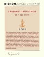 Segal's Dishon Single Vineyard Cabernet Sauvignon 2002 Front Label