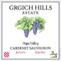 Grgich Hills Estate Cabernet Sauvignon (stained label) 1990 Front Label