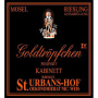 Nik Weis St. Urbans-Hof Piesporter Goldtropfchen Riesling Kabinett 2012 Front Label