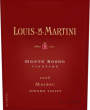 Louis Martini Monte Rosso Vineyard Malbec 2008 Front Label
