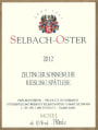 Selbach Oster Zeltinger Sonnenuhr Riesling Spatlese 2012 Front Label
